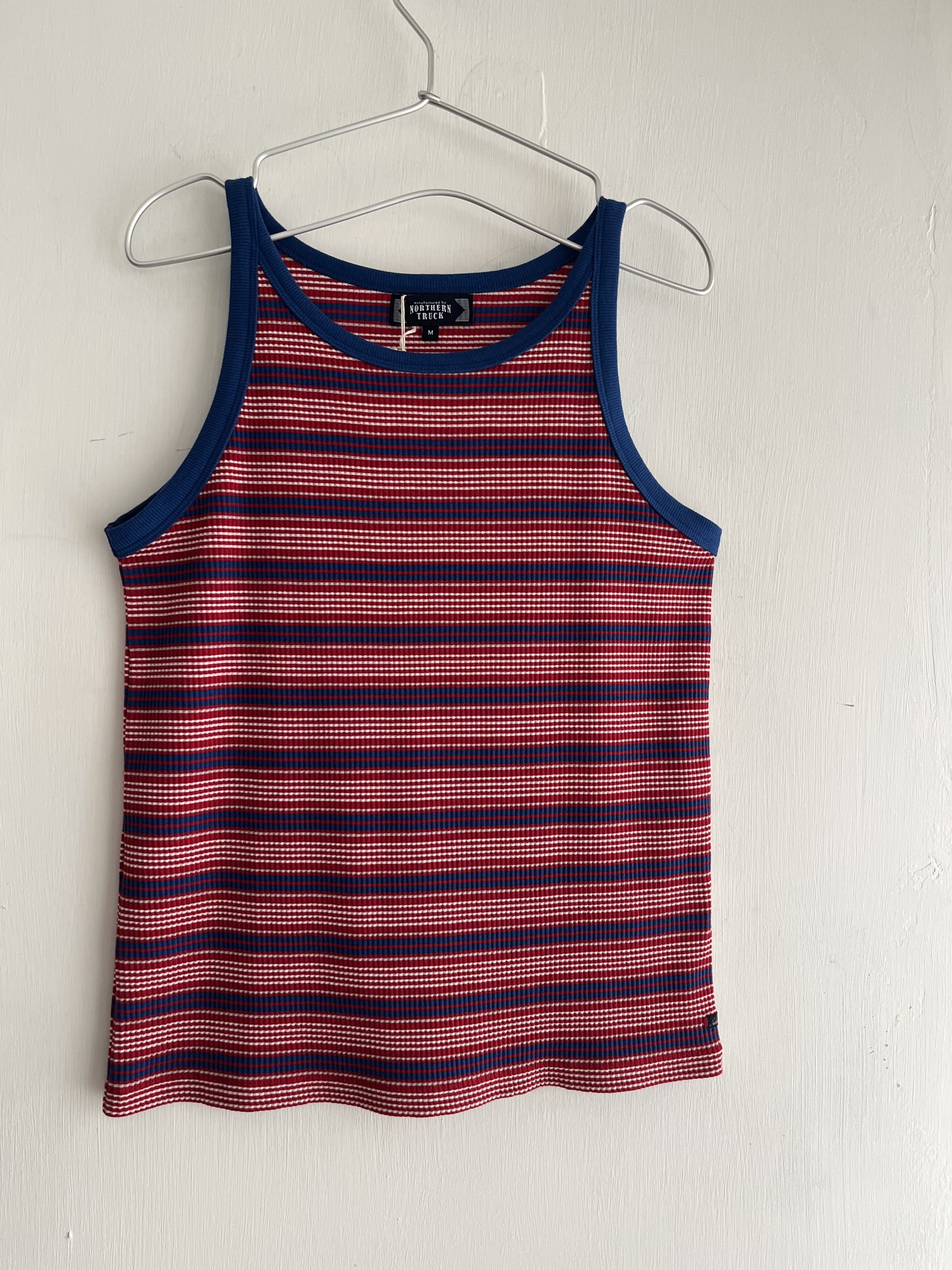 NORTHERN TRUCK紅藍色橫間背心