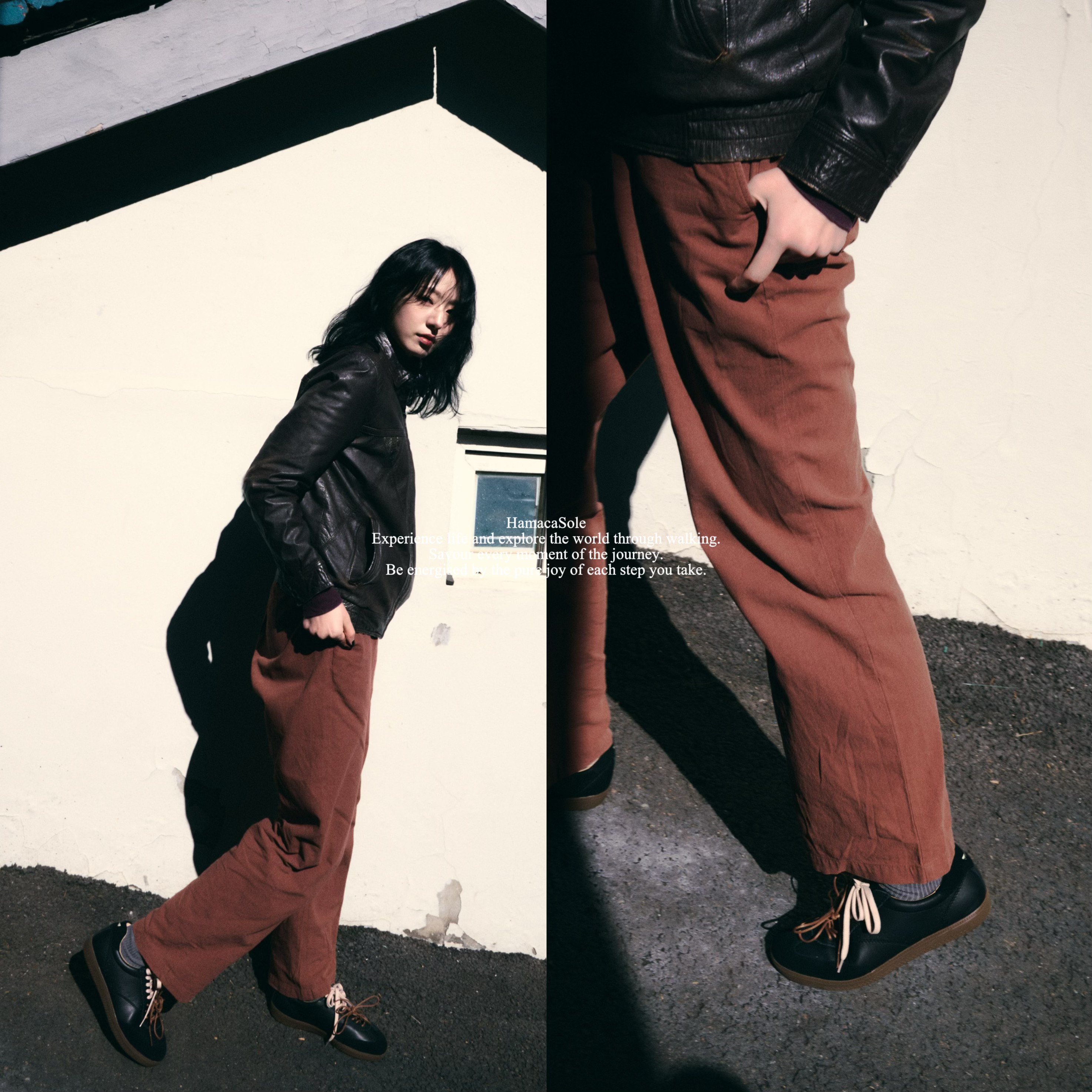 Ora02-U真皮復古休閒鞋 (黑) 中性款｜哈漫克【官網獨家】HamacaSole