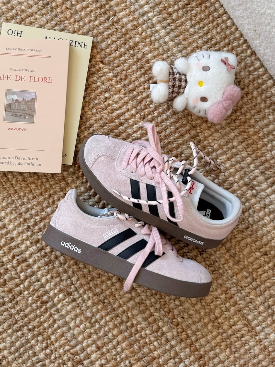 特殊訂製款🎀 ADIDAS VL COURT LIFESTYLE 莓果 白桃 毛衣 黑粉棕 德訓鞋