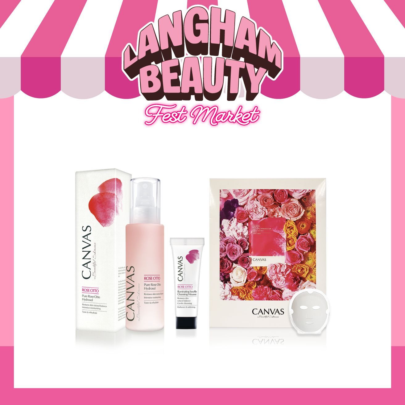 CANVAS 玫瑰亮澤套裝