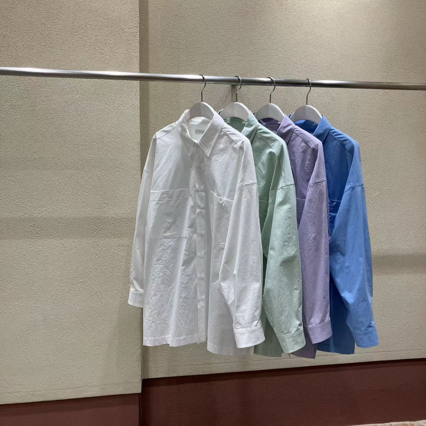 雙口袋寬版襯衫