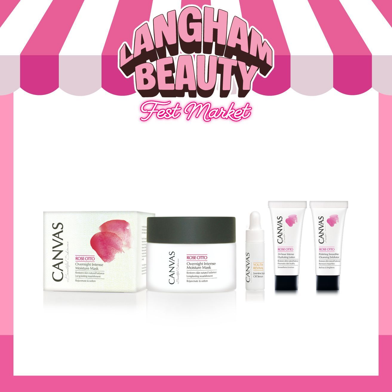 CANVAS 玫瑰睡眠面膜套裝
