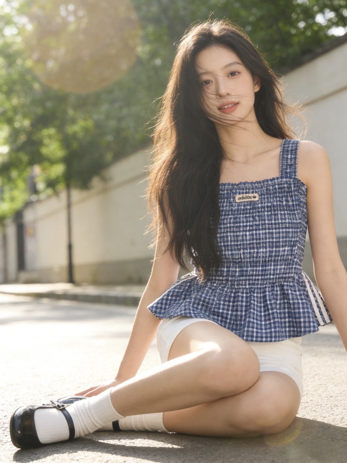 （預購）ADIDAS Originals Plaid格紋荷葉邊背心 2色