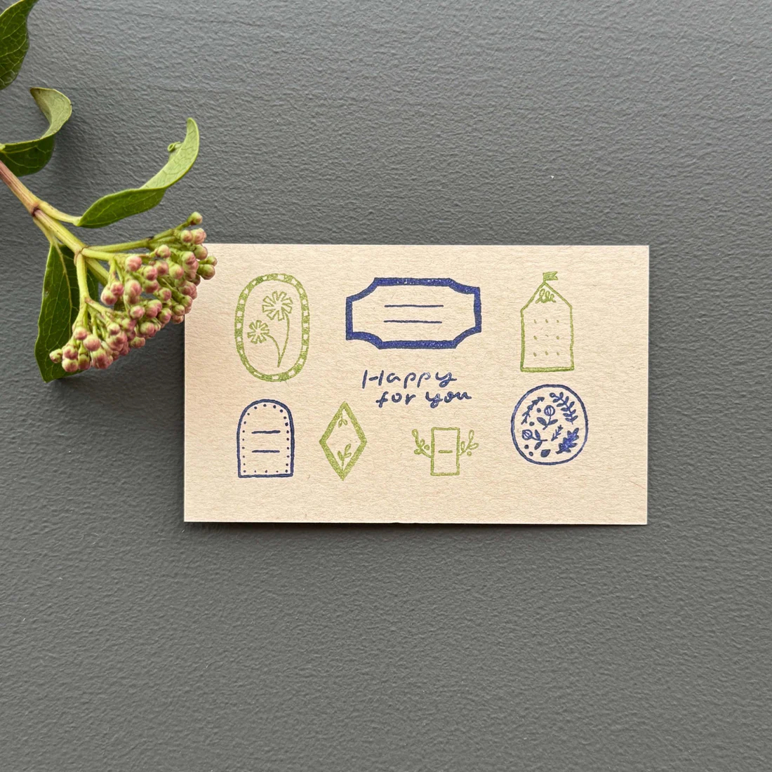 水縞 自在水晶印章 Pocket｜salvia x 水縞｜Happy For You｜水縞 JAPAN