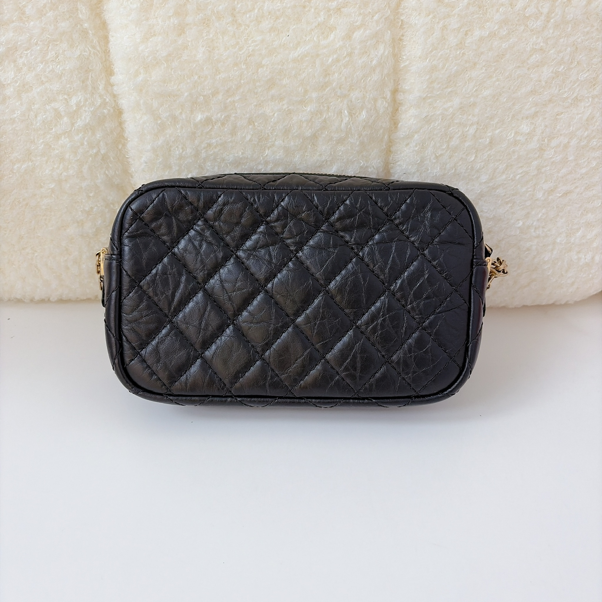 Chanel Lucky Charms Reissue 2.55 Camera Bag - Black / Ghw