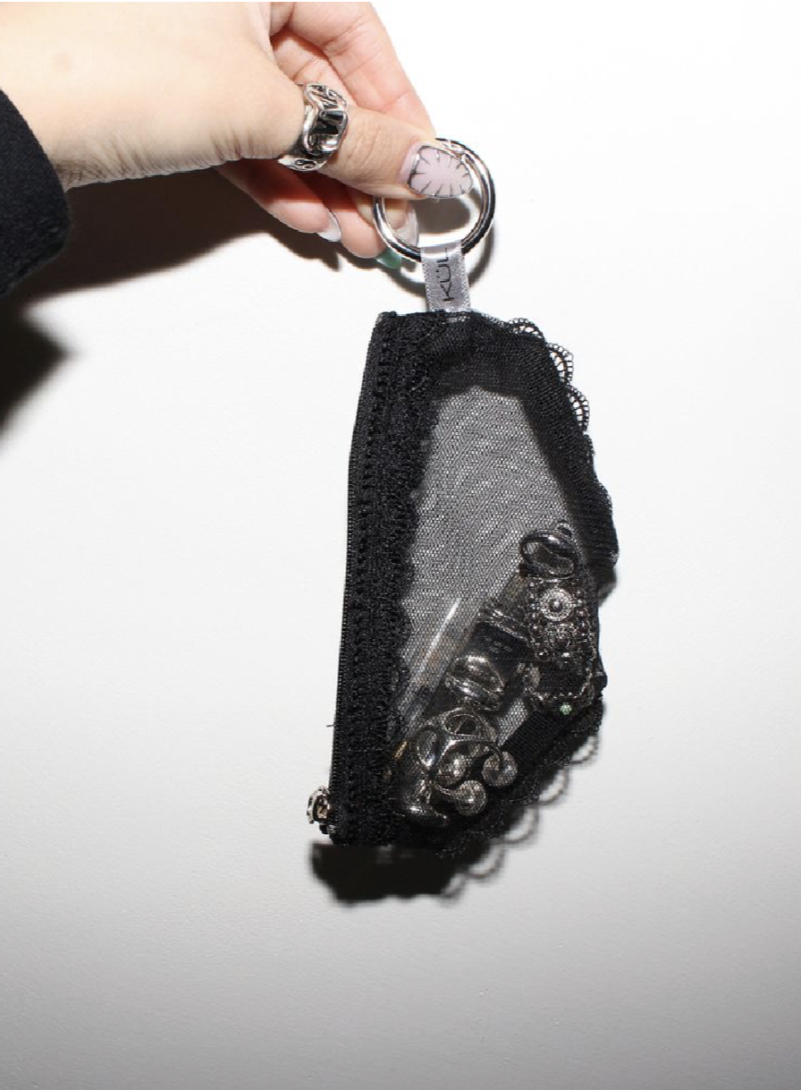 KUL Cheeky Pouch 迷你收納包 -黑色蕾絲