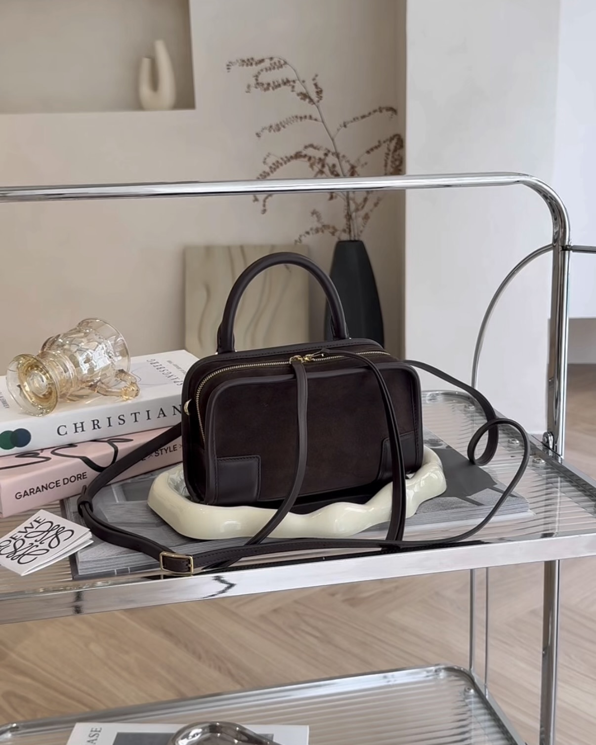 LOEWE｜AMAZONA MINI SIZE 180周年特別款 麂皮咖