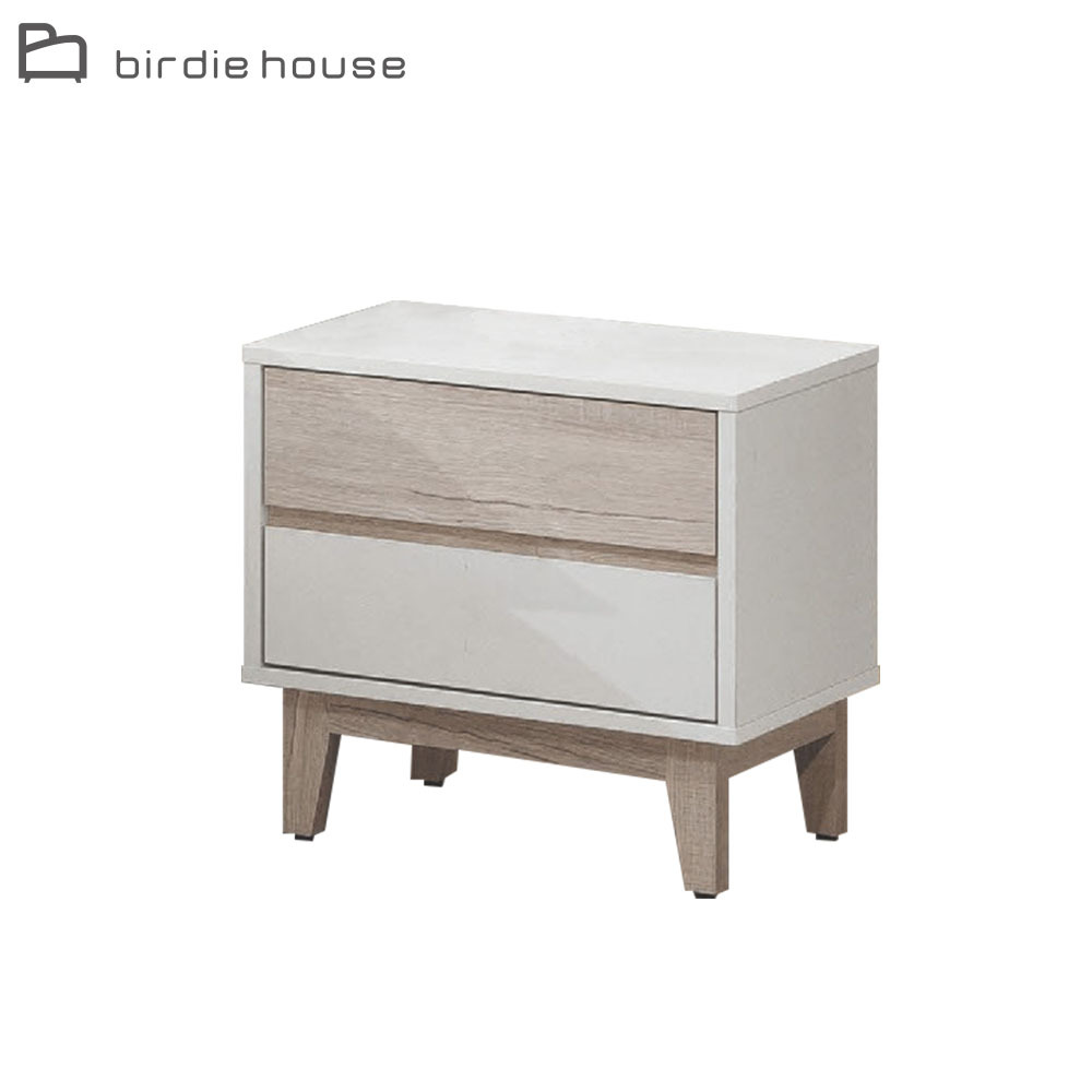 柏蒂家居-巴克利1.6尺床頭櫃/二抽收納置物櫃