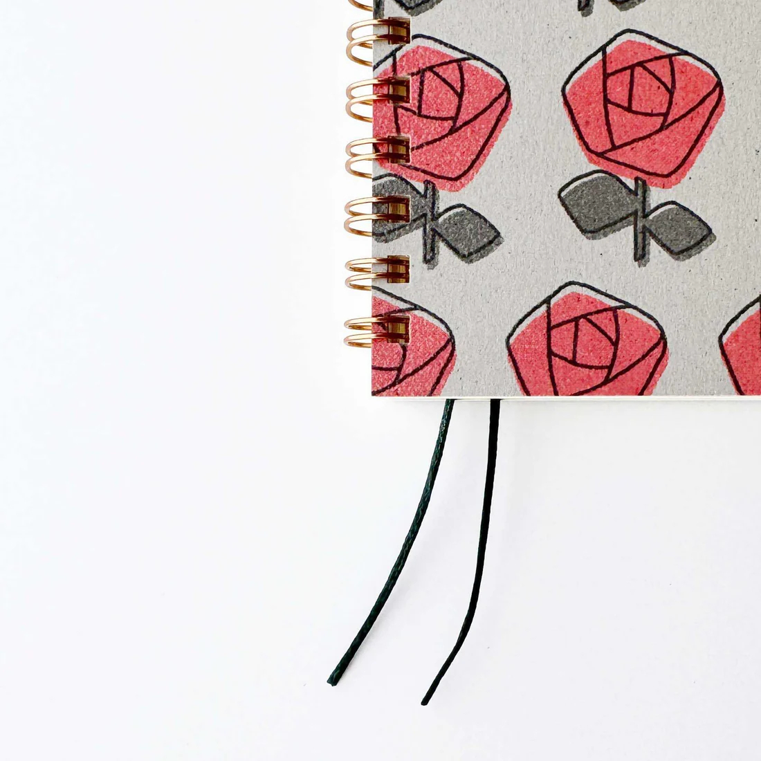 綁線環裝筆記本 | 玫瑰花 | 水縞 日本