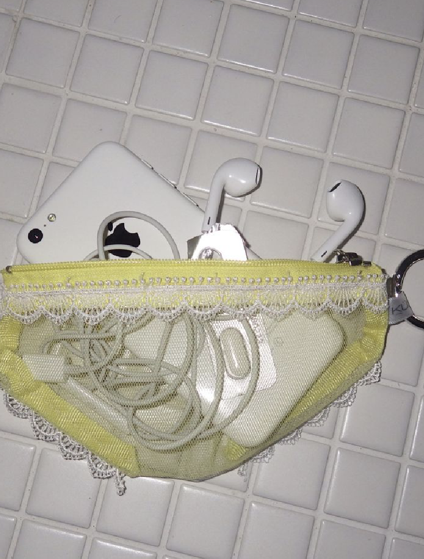 KUL Cheeky Pouch 迷你收納包 -黃色蕾絲