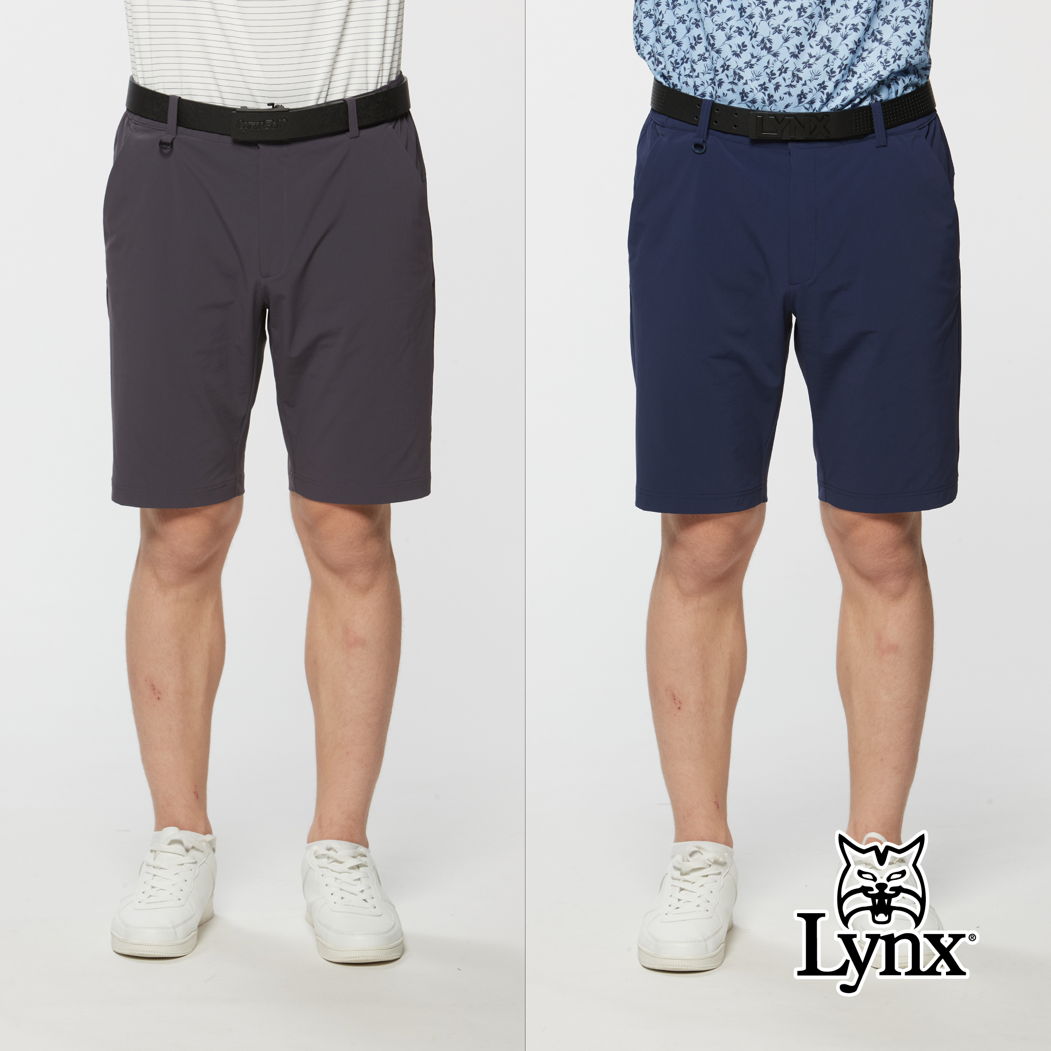 男款四面彈性吸濕排汗抗UV極簡風格短褲