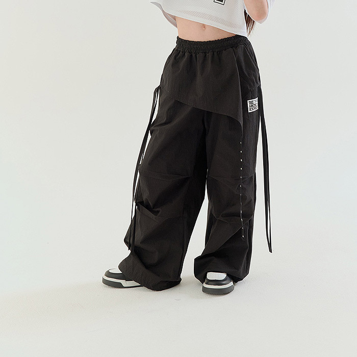 正韓夏Lilas 兩色小眾設計感工裝褲