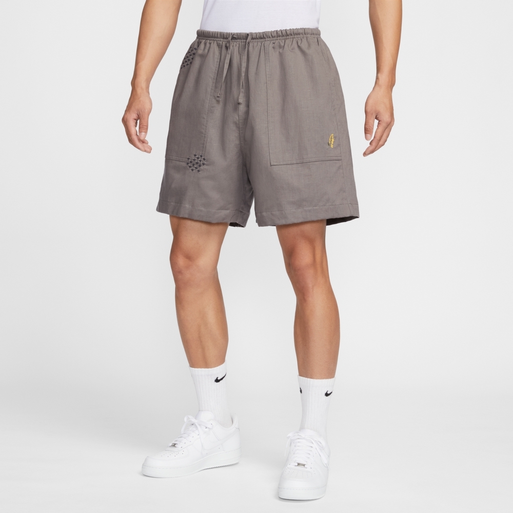 NIKE 短褲 AS M NL LINEN LND SHORT SASH 水洗 灰褐色 休閒褲 男 HJ2979-289