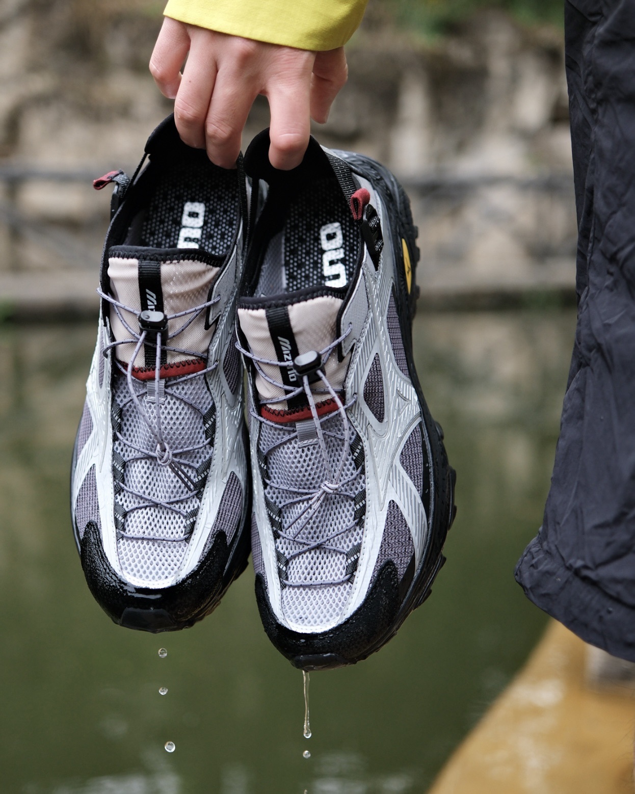 #代購 MIZUNO RACER TRAIL SE V2 越野 機能 溯溪鞋 晨霧灰 D1GH261204