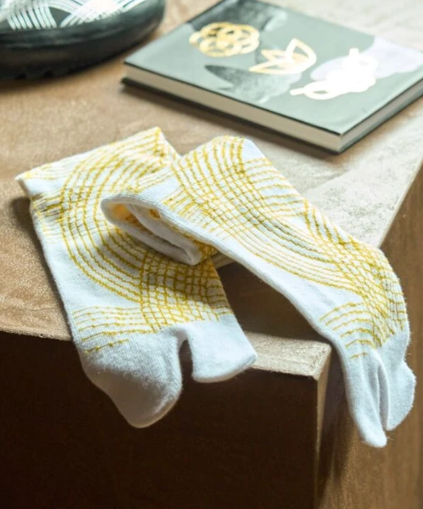 [Amina] 水引繩結みずひき 日牌分趾襪