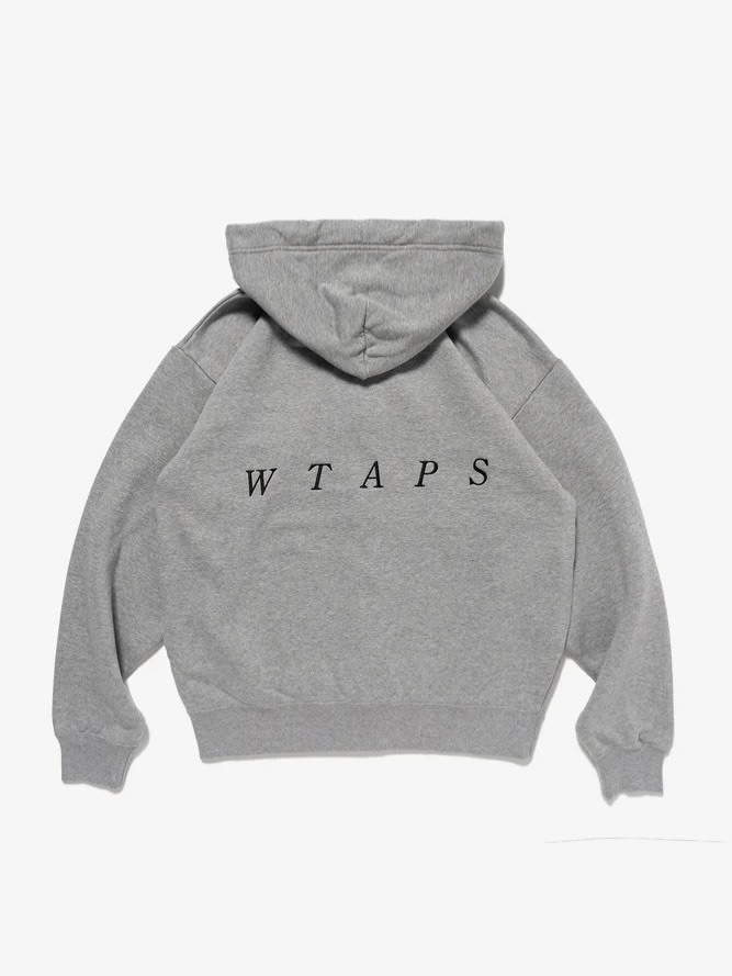 WTAPS SS26 THROWDY / ZIP HOODY / COTTON | ASH GRAY WTAPS SS26 THROWDY / ZIP HOODY / COTTON | ASH GRAY
