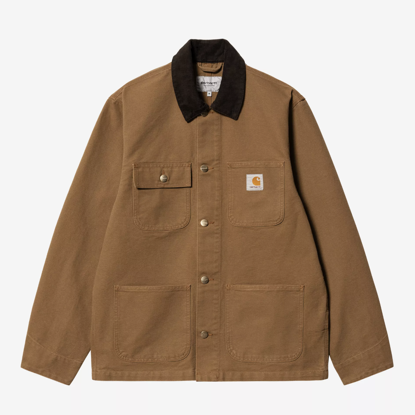 -(B4a03)-CARHARTT WIP MICHIGAN COAT SS26 翻領 密西根外套 棕色-I031519-00S02