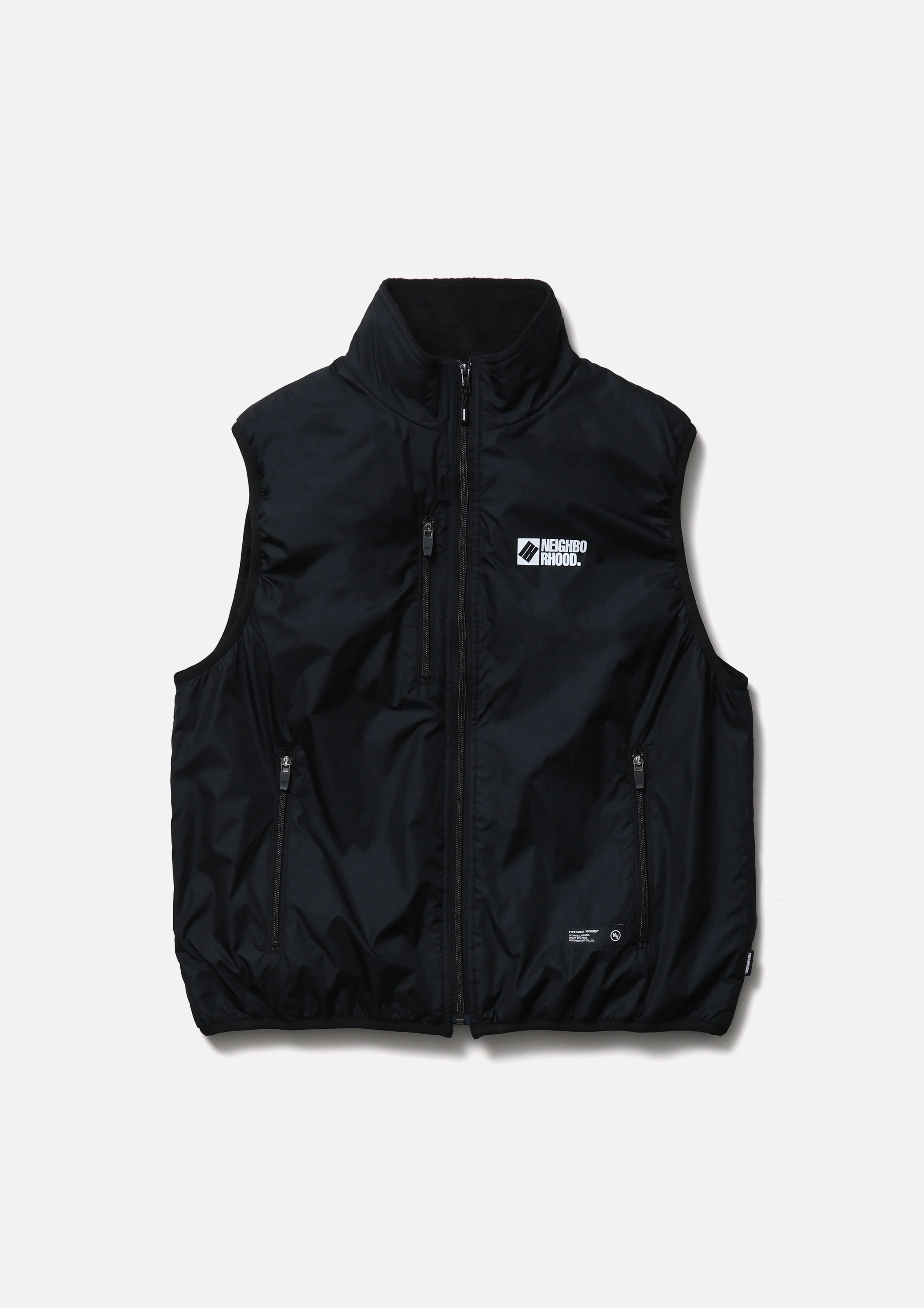 -(B6b)-NEIGHBORHOOD SOFTSHELL VEST 軟背心 尼龍 防水 橄欖綠/黑色-261TSNH-JKM09