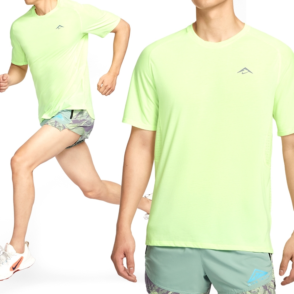 NIKE 短T AS M NK DFADV SOLAR CHASE SS 螢光綠 吸排 運動 短袖 男 HJ3581-701