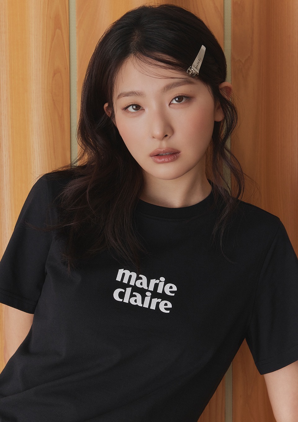 <韓國代購> MARIE CLAIRE BASIC LOGO PRINT TEE