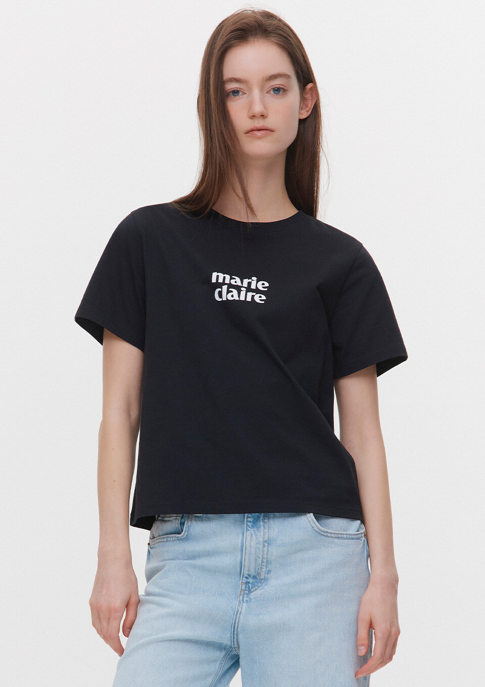 <韓國代購> MARIE CLAIRE BASIC LOGO PRINT TEE