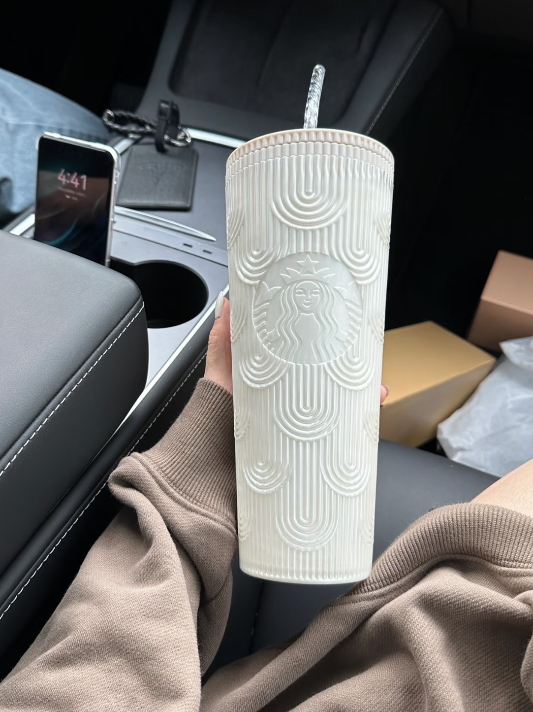 STARBUCKS 星巴克 貝母光澤 吸管杯 710ML