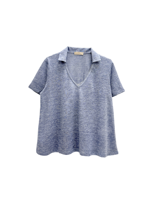 Purotatto 半翻領V領上衣