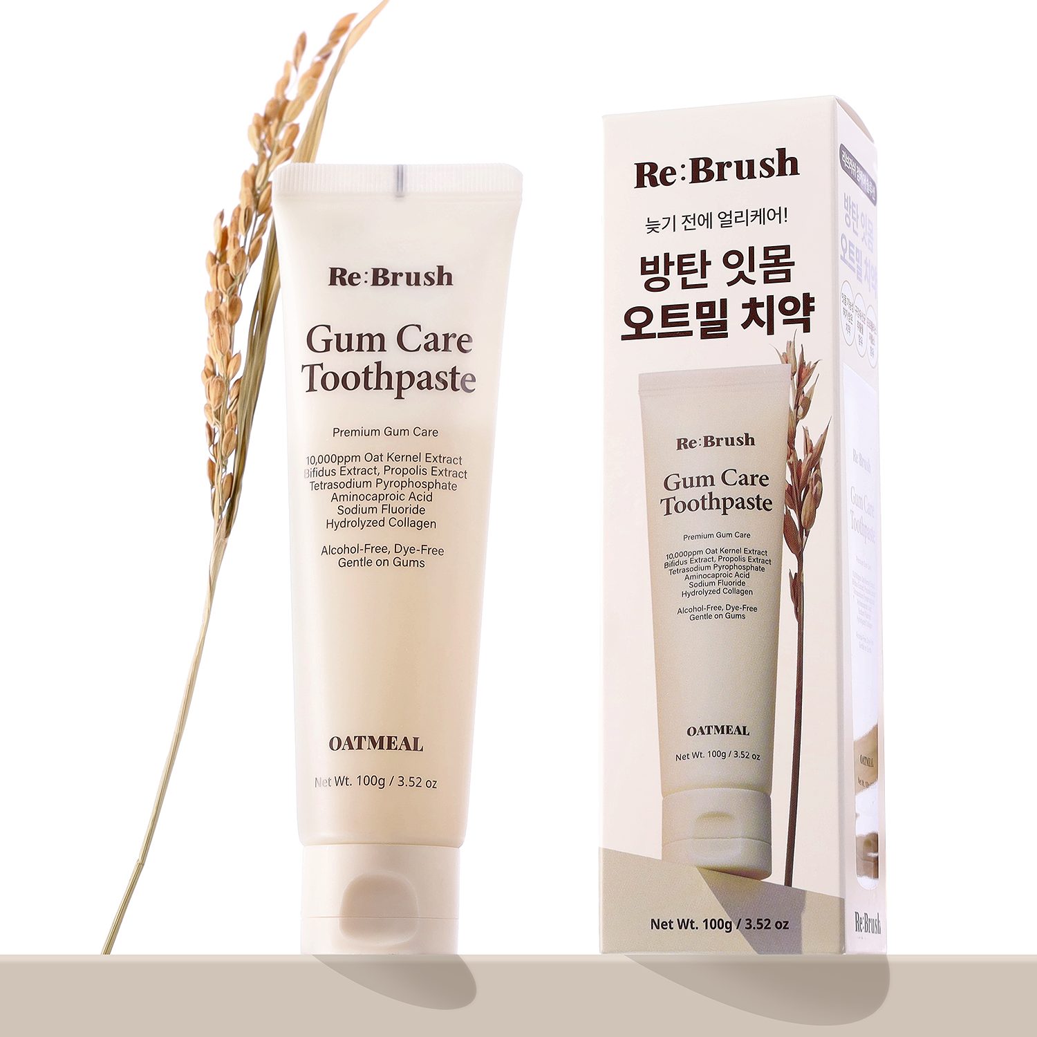 RE:BRUSH 燕麥賦活豐盈牙膏 100g