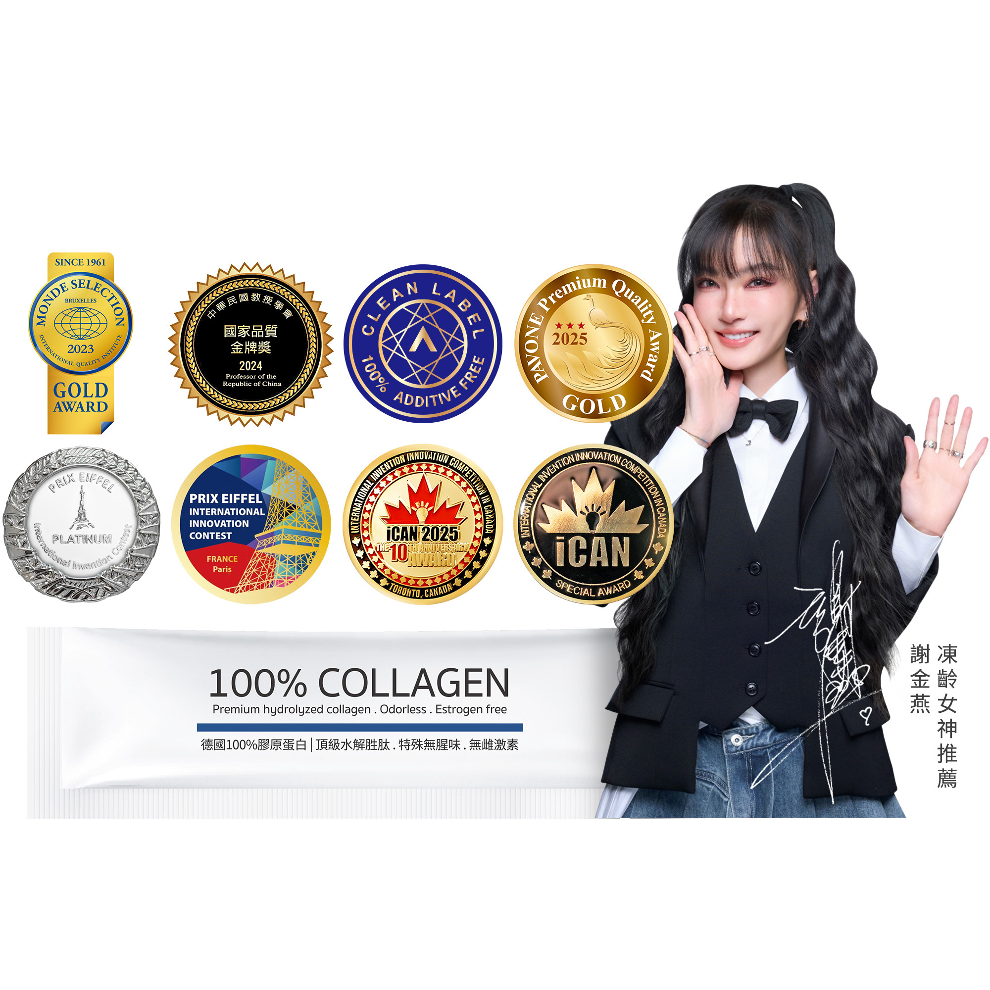 +【德國100%膠原蛋白】胜肽級小分子ｘ單方無添加膠原蛋白ｘ水解膠原蛋白
