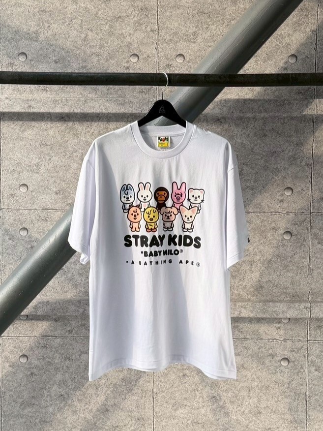 BAPE x Stray Kids BABY MILO with SKZOO 家庭圖案 短袖 T
