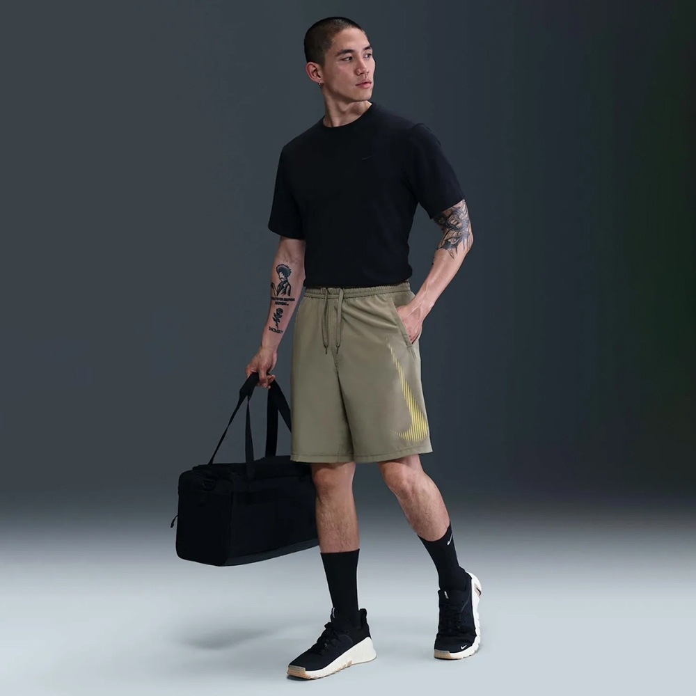 NIKE 短褲 AS M NK DF FORM 9IN 橄欖綠 訓練 運動褲 男 HJ4046-320