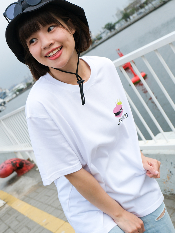 SANPOOO｜2026 眼球先決｜重磅寬版落肩短 Tee｜白