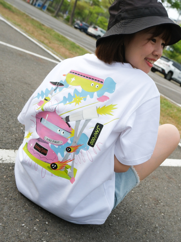 SANPOOO｜2026 眼球先決｜重磅寬版落肩短 Tee｜白