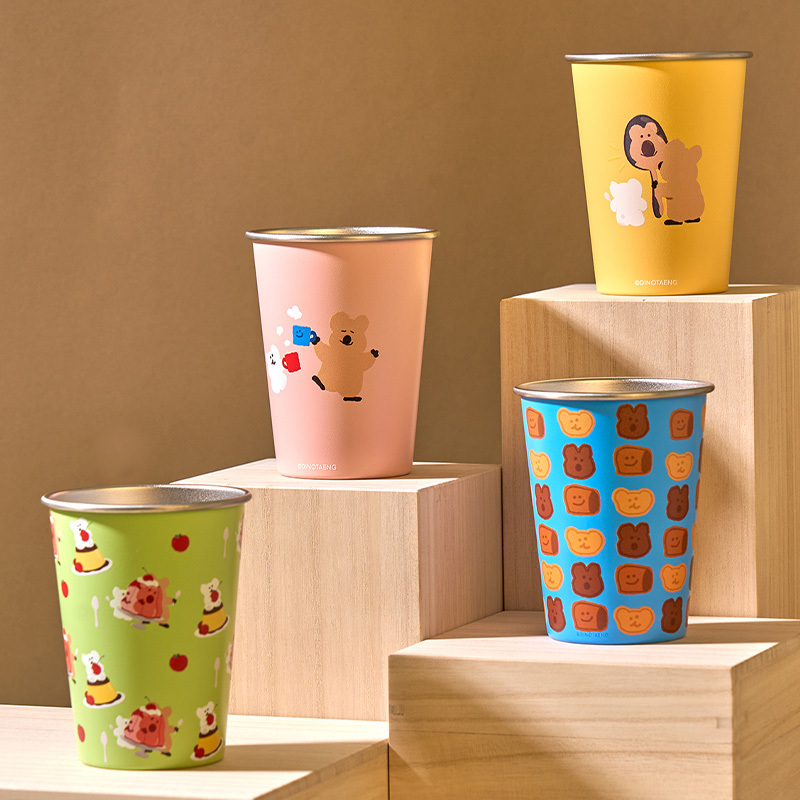 【Dinotaeng】野營套杯 四入組 (甜點系列)