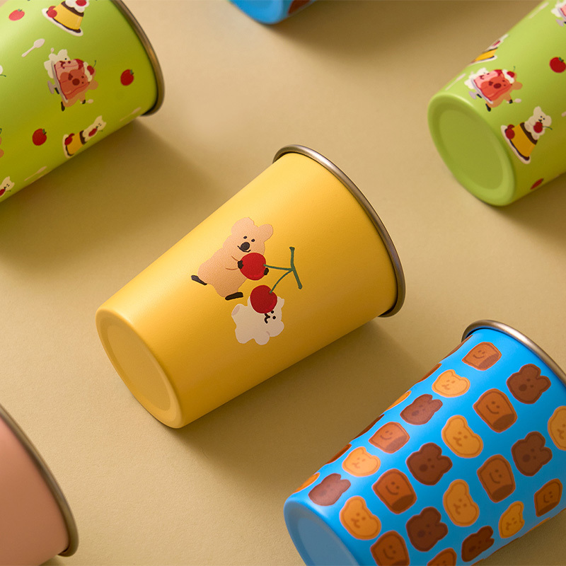 【Dinotaeng】野營套杯 四入組 (甜點系列)