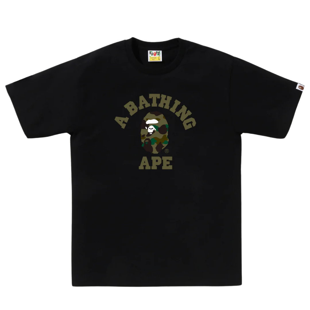 ☆ETW☆【EASY TO WEAR】BAPE 1ST CAMO COLLEGE TEE 迷彩 大學 短T 猿人 春夏