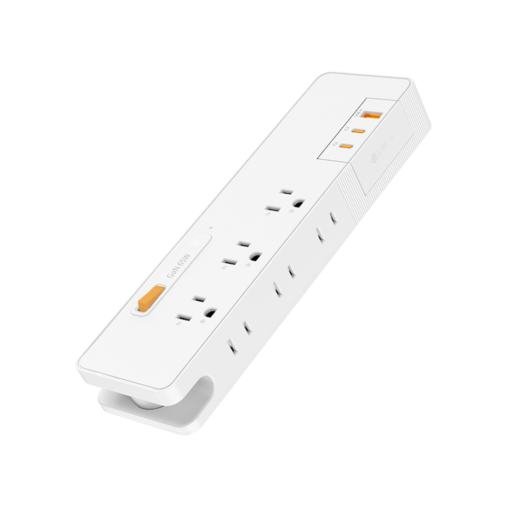 LAPO 1開6插3USB 氮化鎵GaN 65W快充延長線 LPS-665