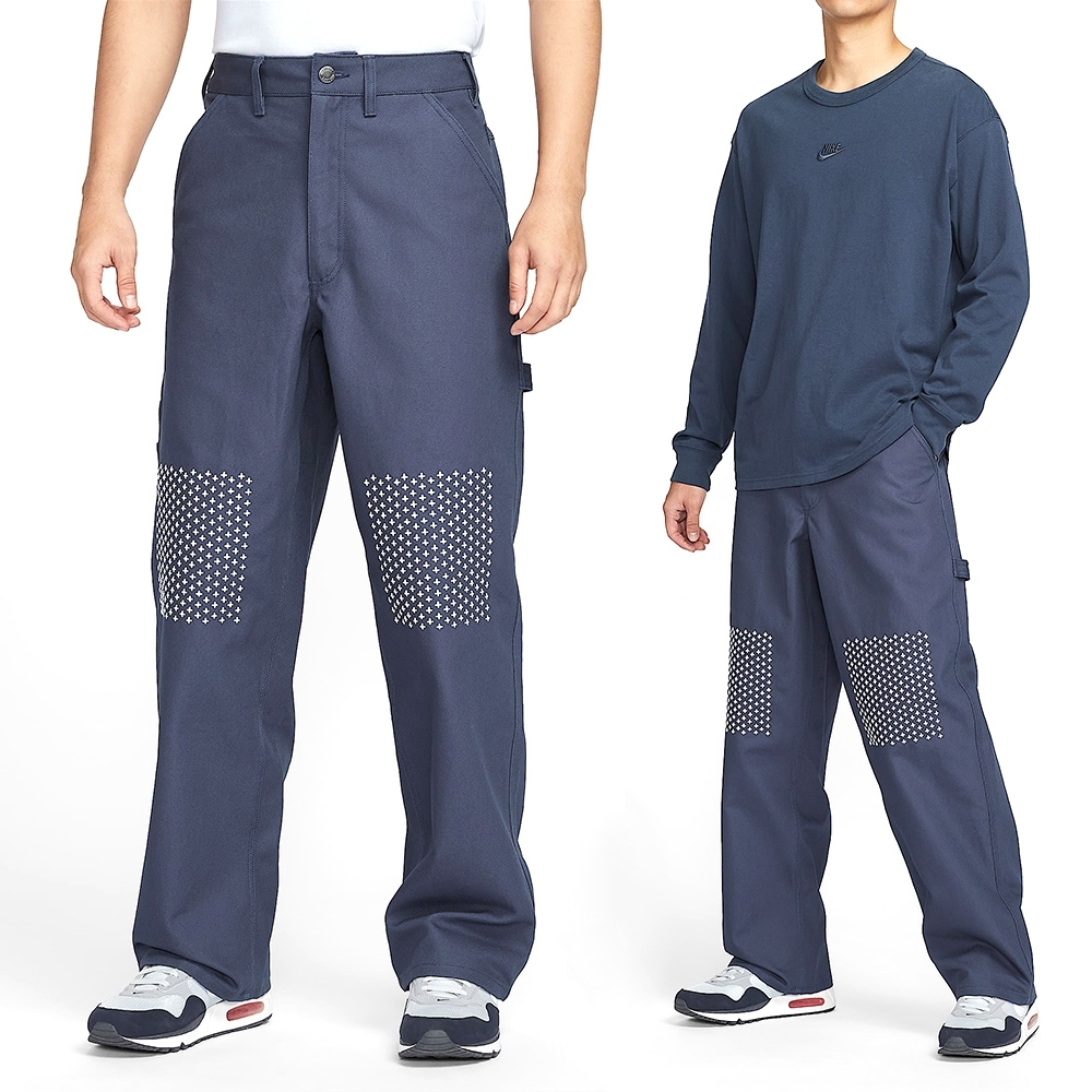NIKE 長褲 CARPENTER PANT SASHIKO 藍色 工裝 休閒褲 男 HJ8479-437
