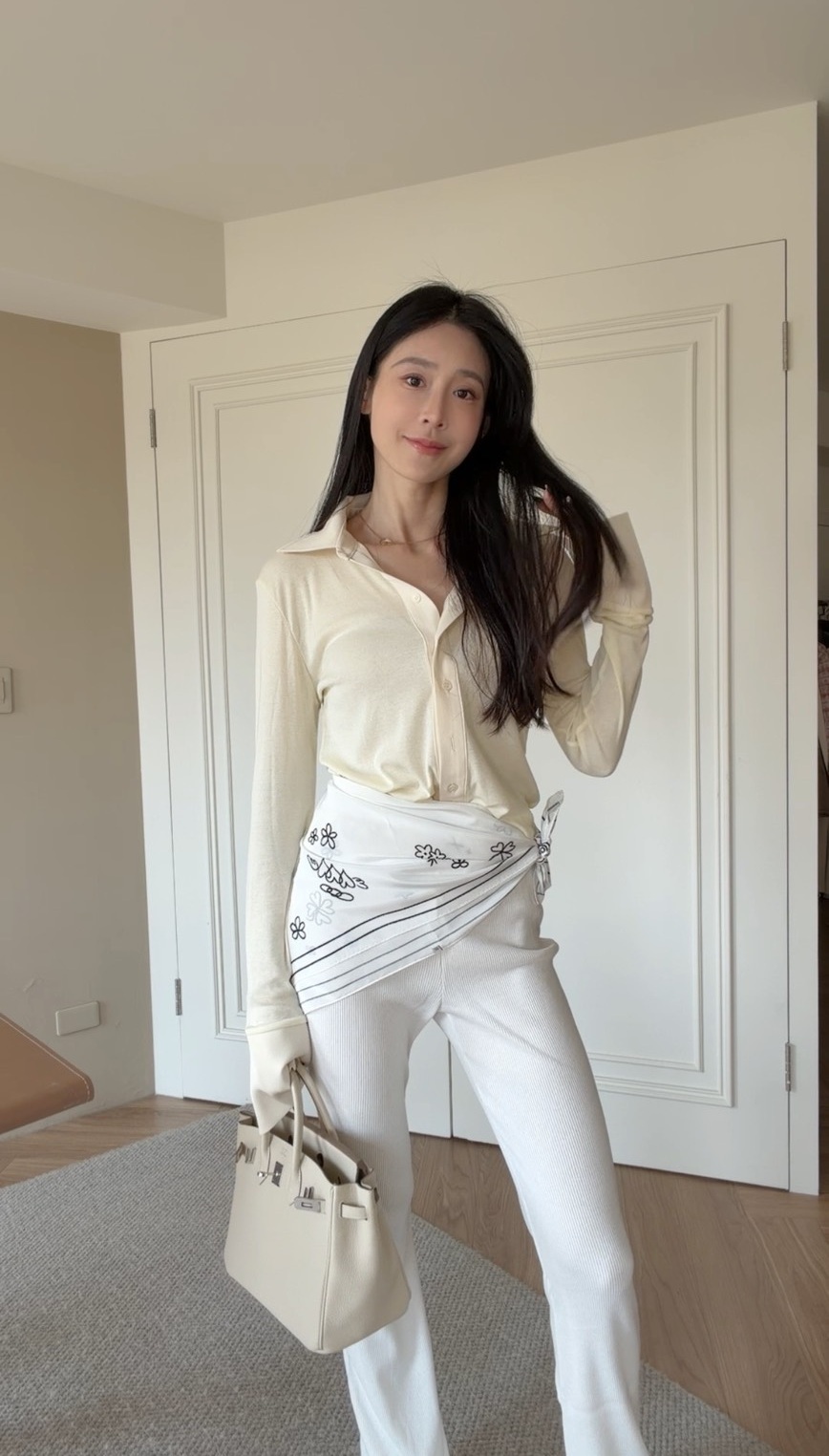 ｜韓國｜浪漫法式玫瑰絲巾