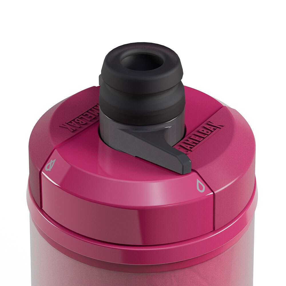 【CAMELBAK】710ml Podium保冷噴射水瓶-晚霞紅