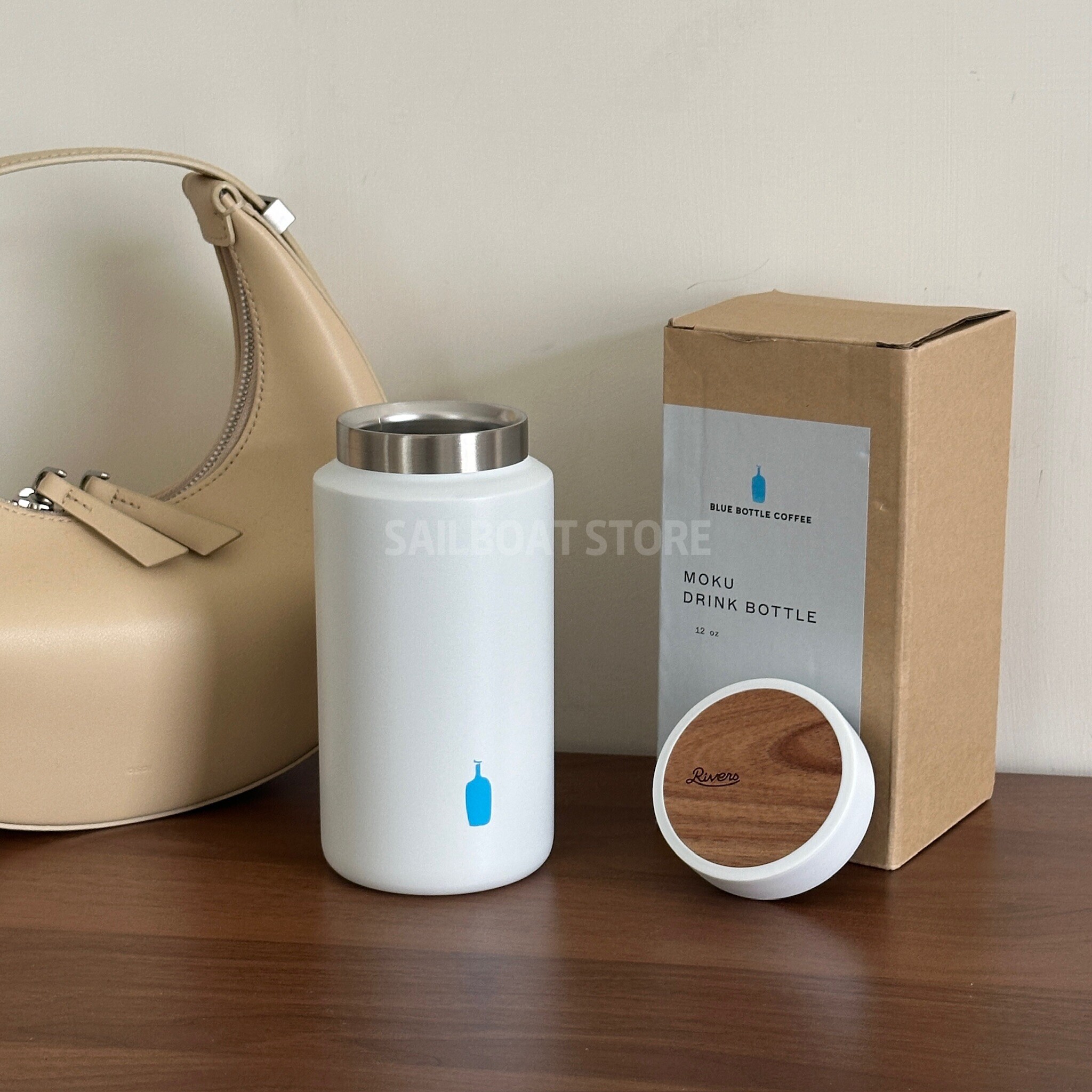 #預購 🇯🇵日本原宿限定 BLUE BOTTLE × RIVERS MOK 藍瓶 MOKU 隨行保溫瓶 350ml