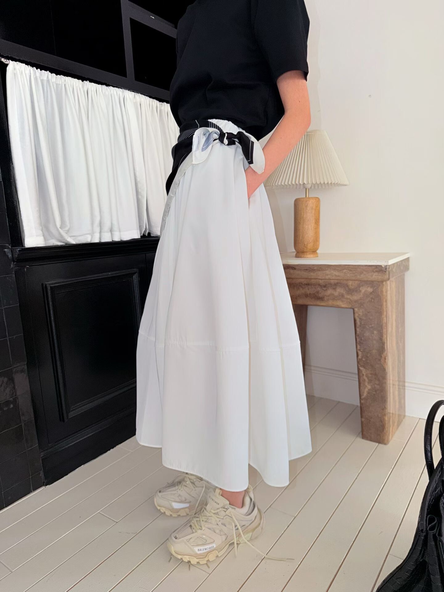 造型繭型長圓裙