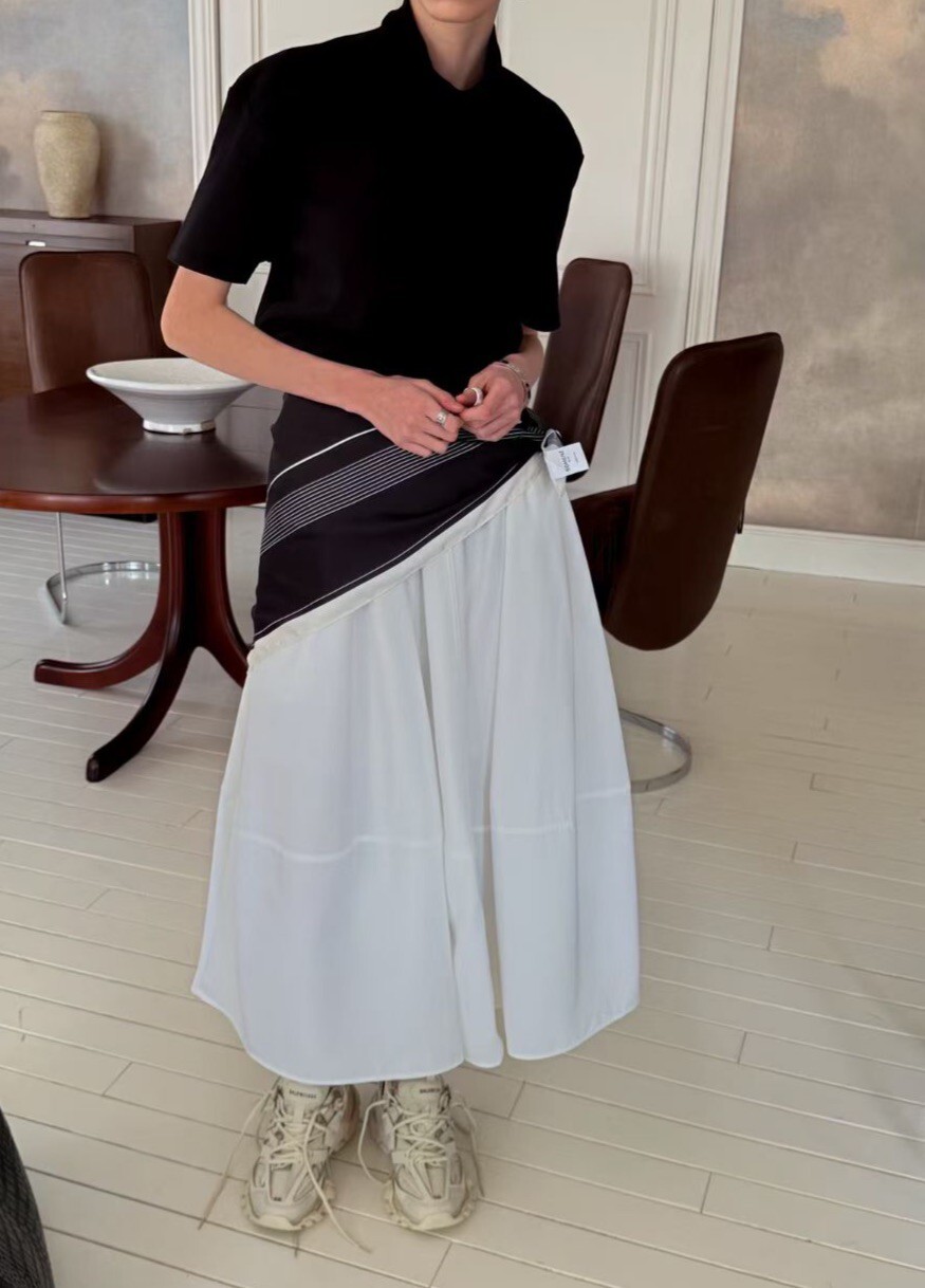 造型繭型長圓裙