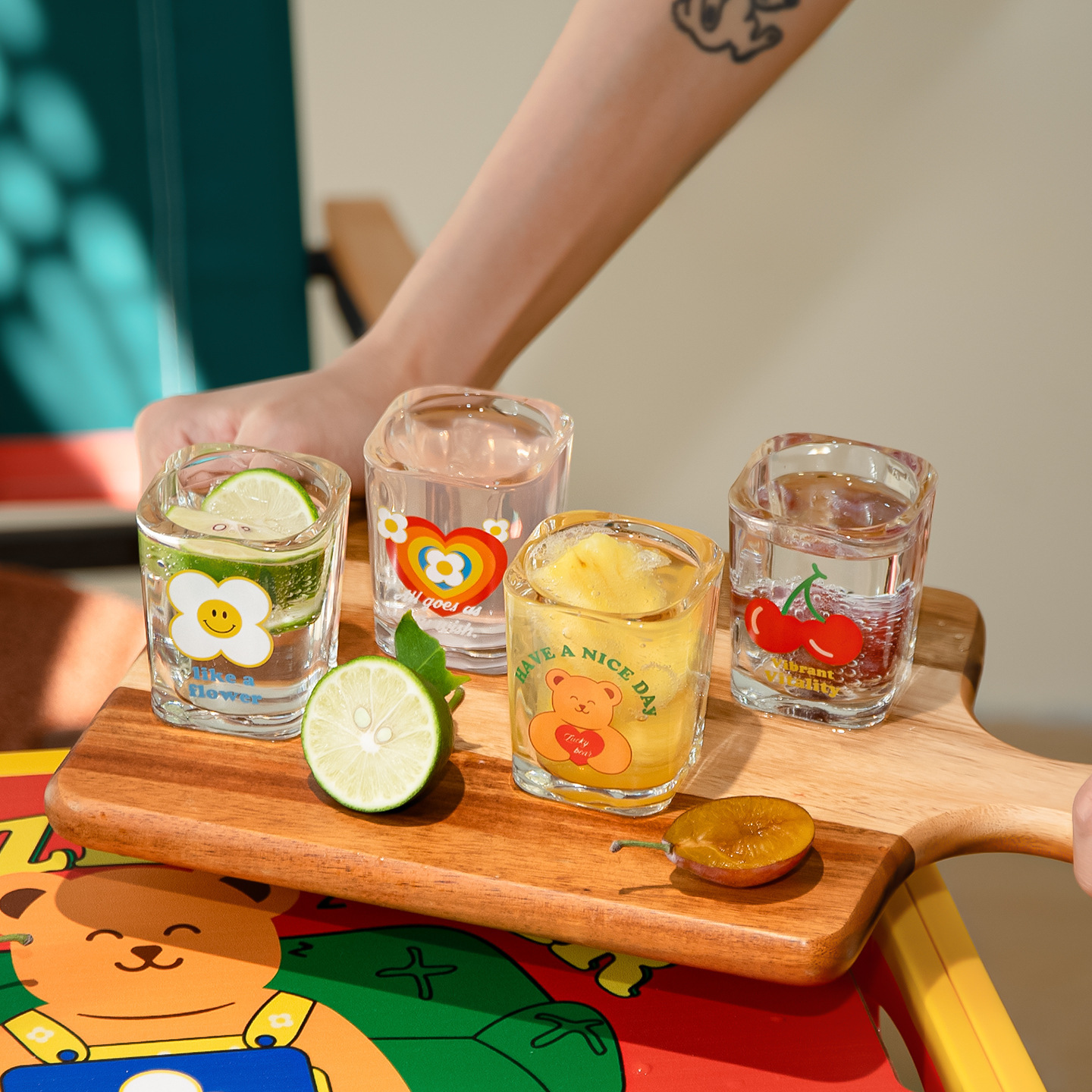 《6659》繽紛派對燒酒杯玻璃杯70ml