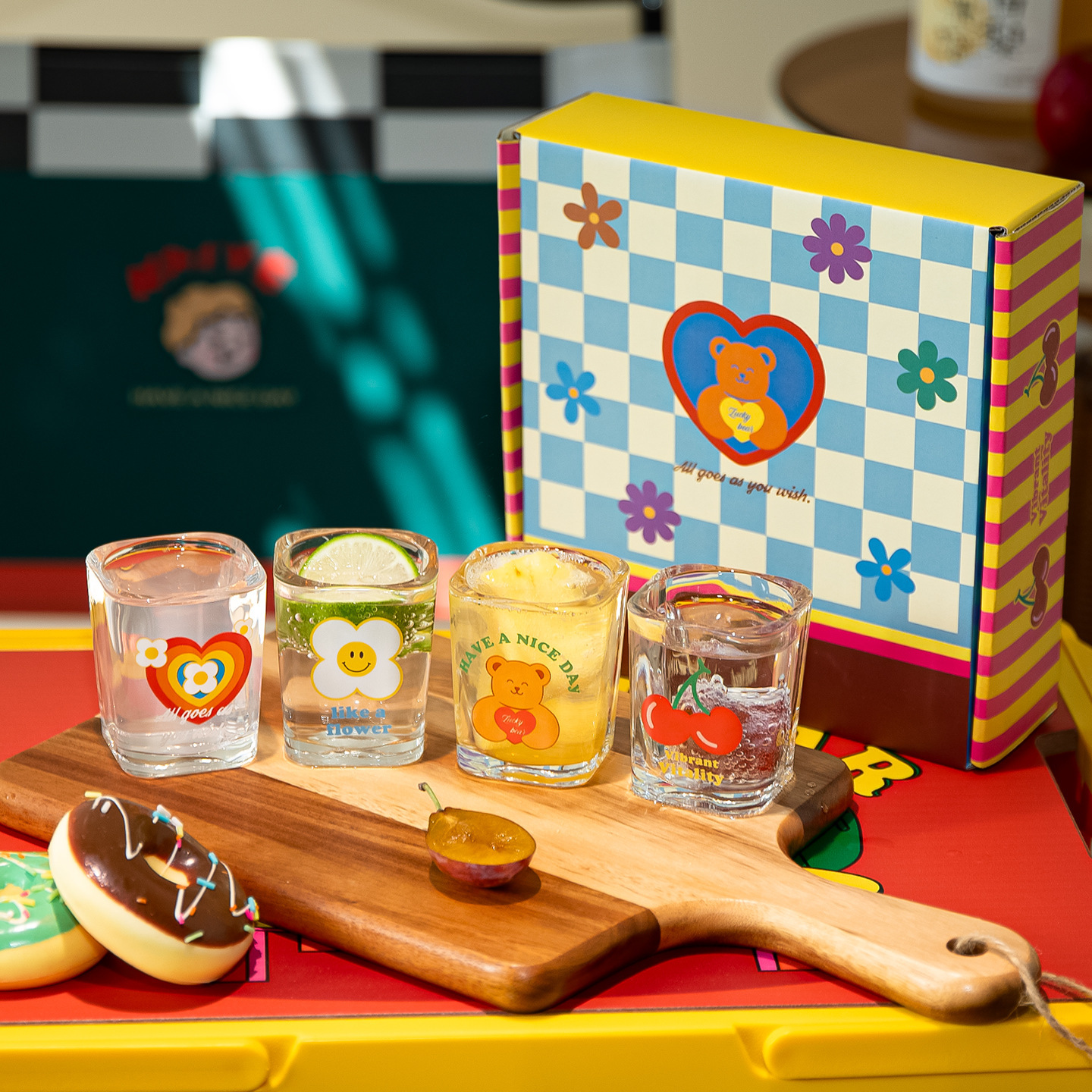 《6659》繽紛派對燒酒杯玻璃杯70ml