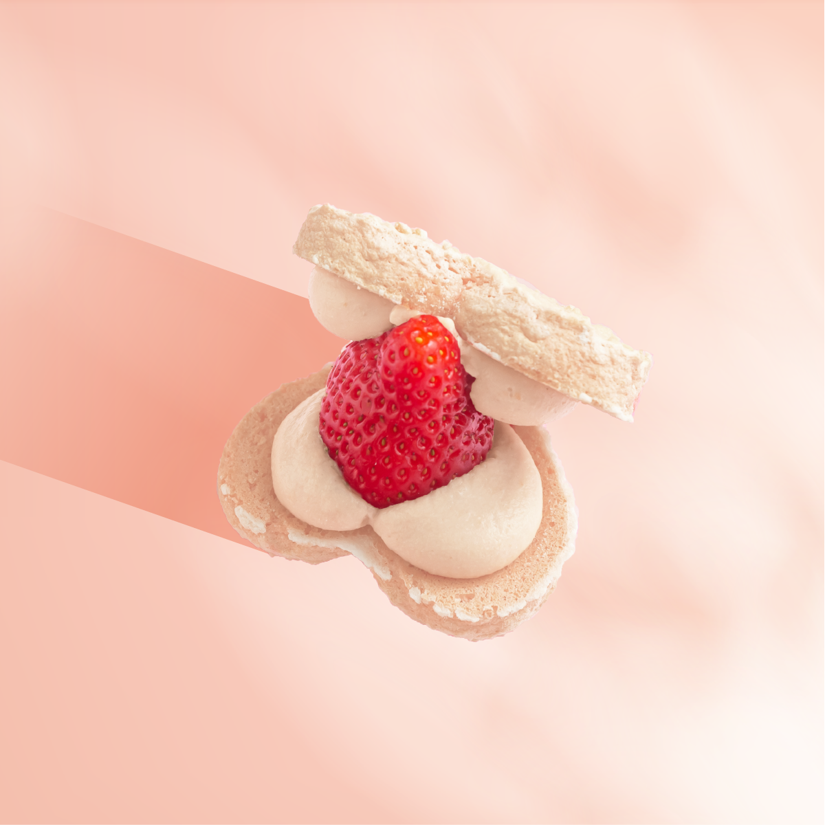 季節限定│草莓愛心達克瓦茲 大湖新鮮草莓│當天產地直送