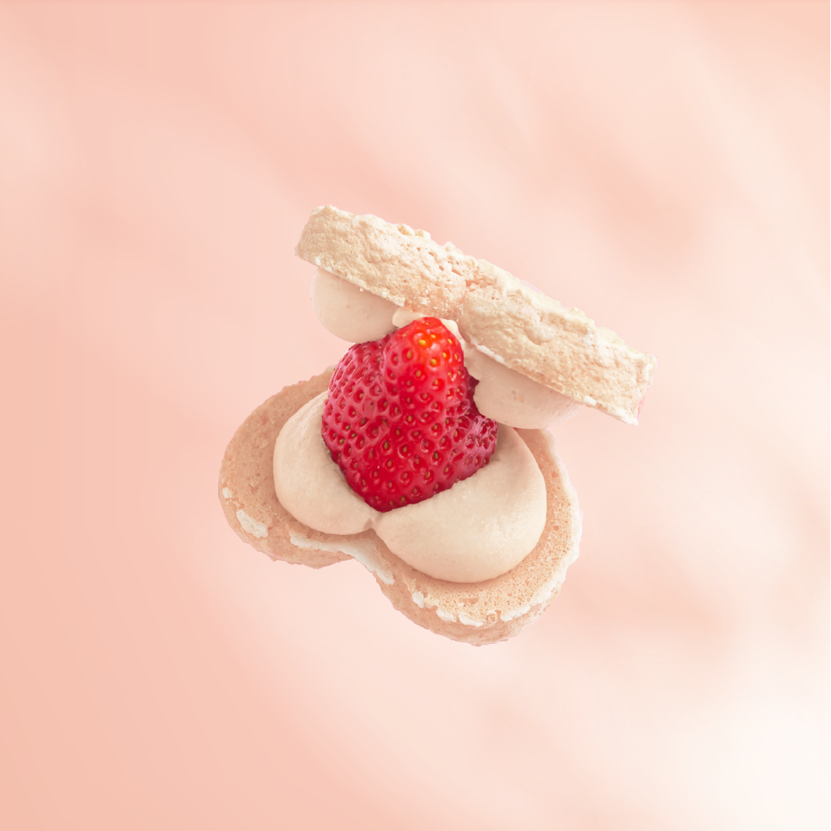 季節限定│草莓愛心達克瓦茲 大湖新鮮草莓│當天產地直送