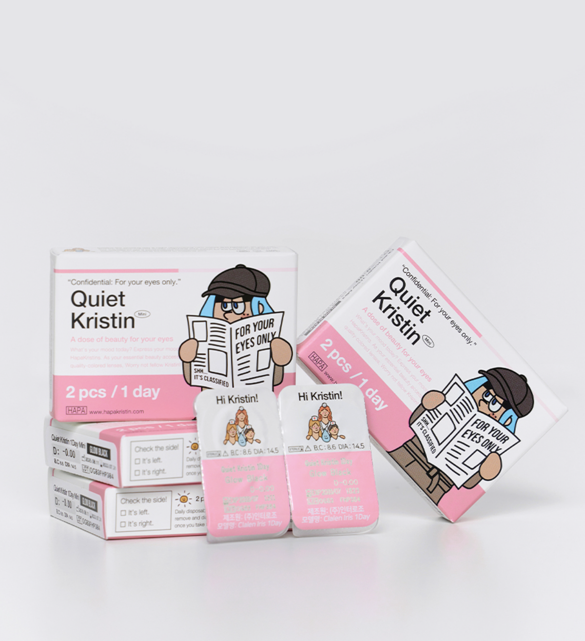 HAPA KRISTIN Quiet Kristin 1 Day 迷你試用套裝【各2色*4片】