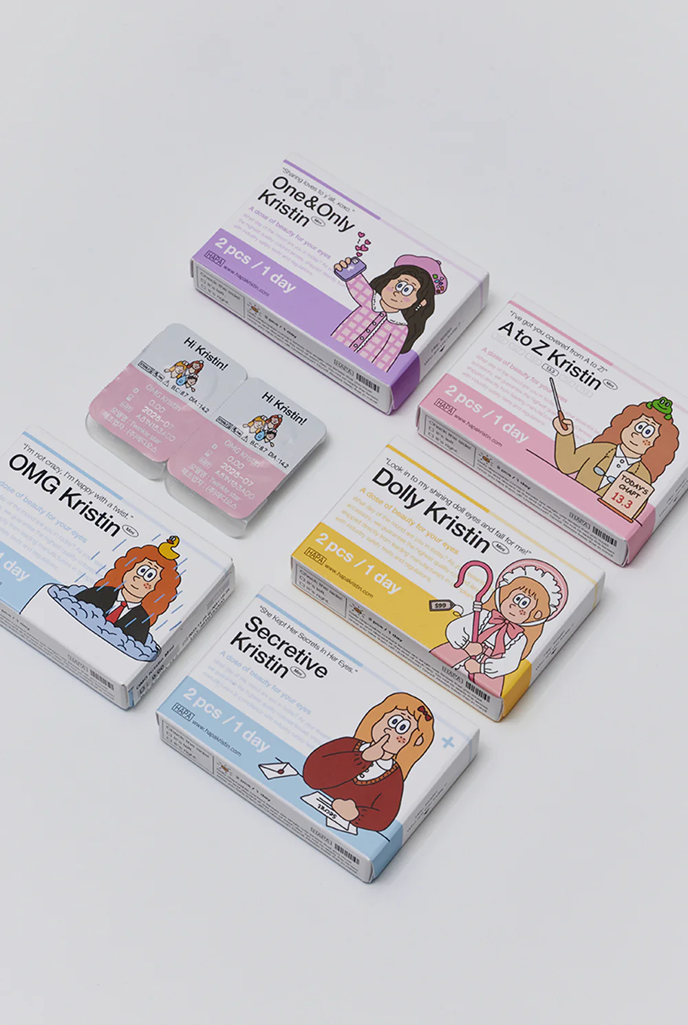 HAPA KRISTIN 每日色彩混合日拋迷你試用套裝【各5色*2片】