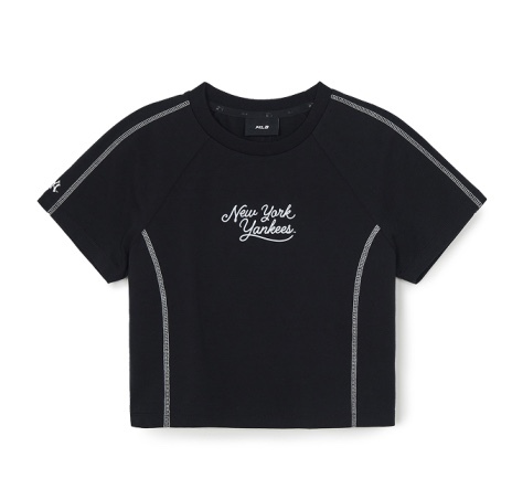 【品牌清貨SALE】 【現貨】【MLB】Women's Sportive Track Crop Short Sleeve T-shirt New York Yankees